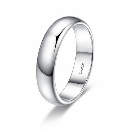 9094 Anel Clássico simples 18 k côr ouro - Anel de casamento feminino e masculino -  Anel de noivado  R05